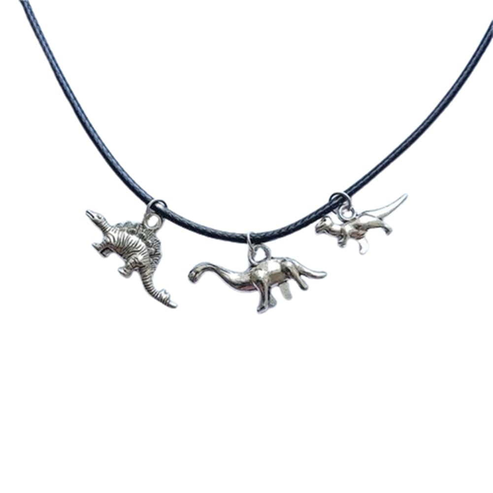 Dinosaur Charm Choker Necklace, Dino Lover AETYWYEIN