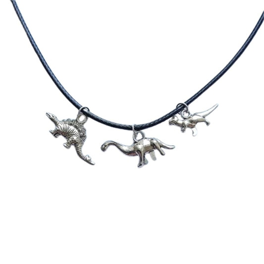 Dinosaur Charm Choker Necklace, Dino Lover AETYWYEIN