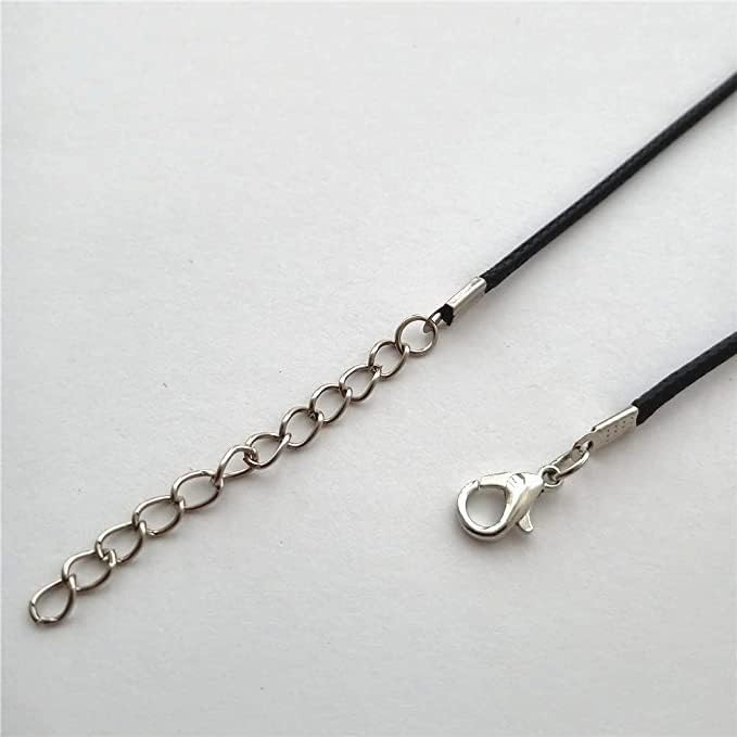 Music Note Charm Choker Necklace, Black Leather Choker AETYWYEIN