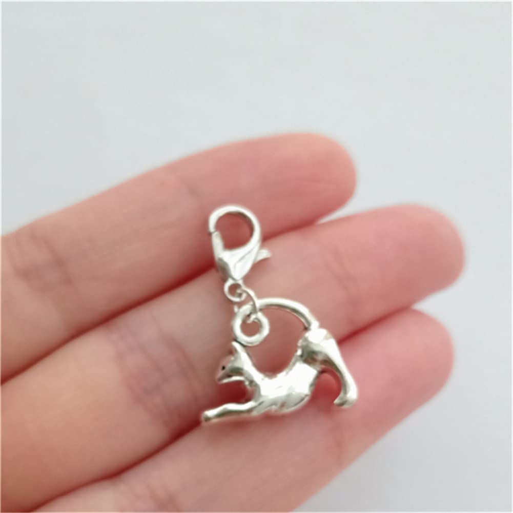 3 Pcs Very Cute Cat Clip on Charm, 3D Cat Zipper Pull AETYWYEIN