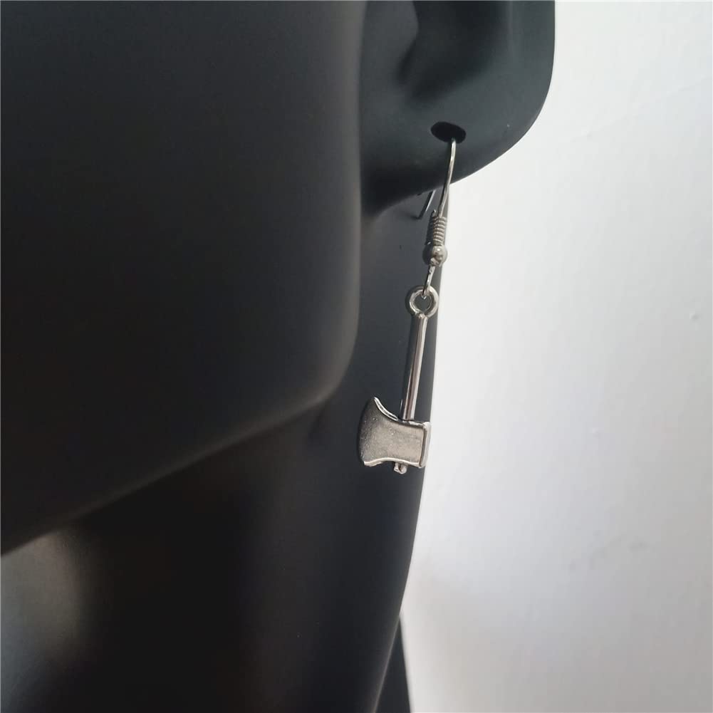 Axe Earrings, Zombie Weapon Charm, Battle Axe Jewelry AETYWYEIN