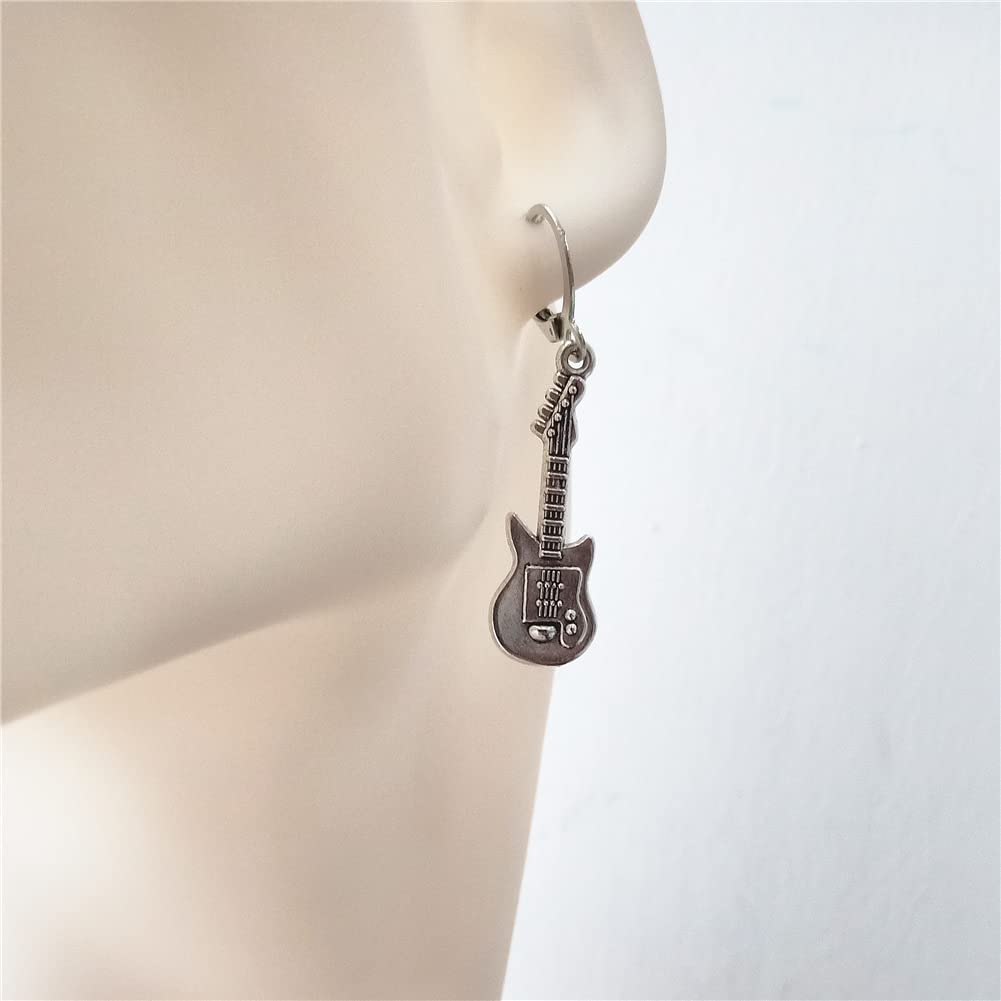 Guitar Music Note Earrings, Music Lover Musical Instrument Earrings AETYWYEIN