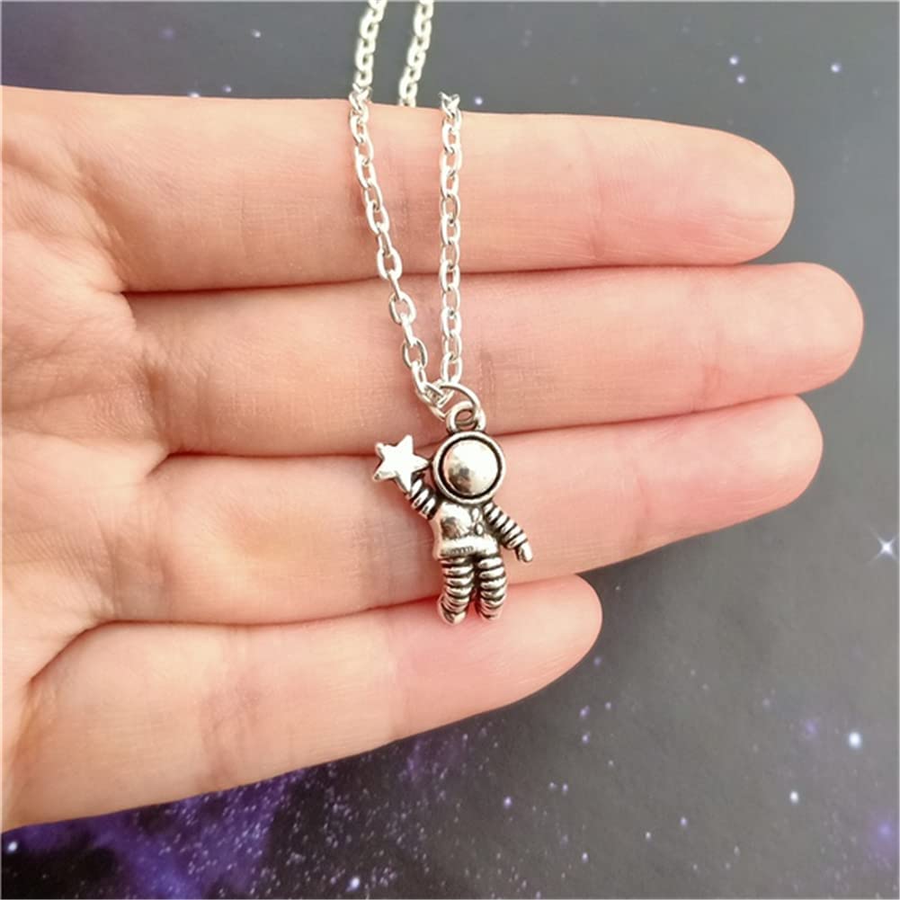 Original Fashion Astronaut Necklace, Space Lover AETYWYEIN