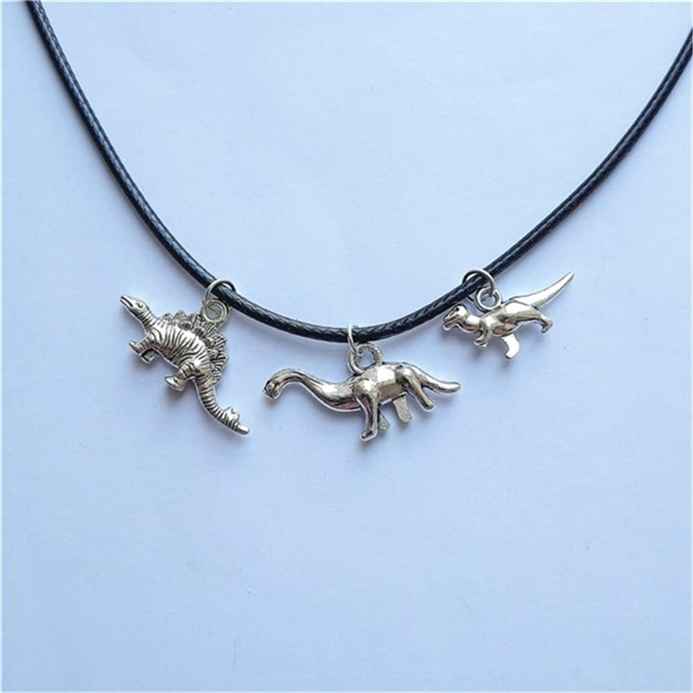 Dinosaur Charm Choker Necklace, Dino Lover AETYWYEIN