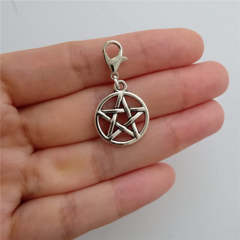 3pcs Creative Pentagram Jewelry, Star Clip on Charm AETYWYEIN