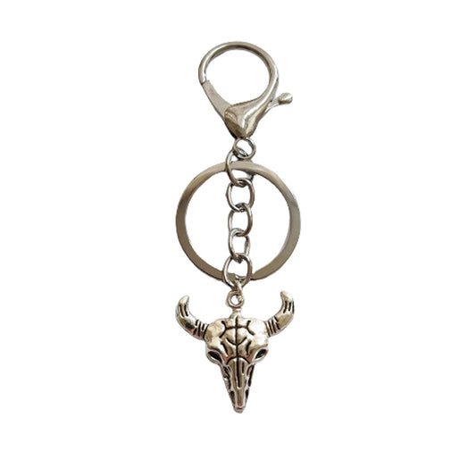 Cool Cowboy Cow Head Keychain, Creative Country Jewelry AETYWYEIN