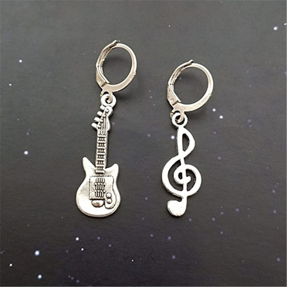 Guitar Music Note Earrings, Music Lover Musical Instrument Earrings AETYWYEIN