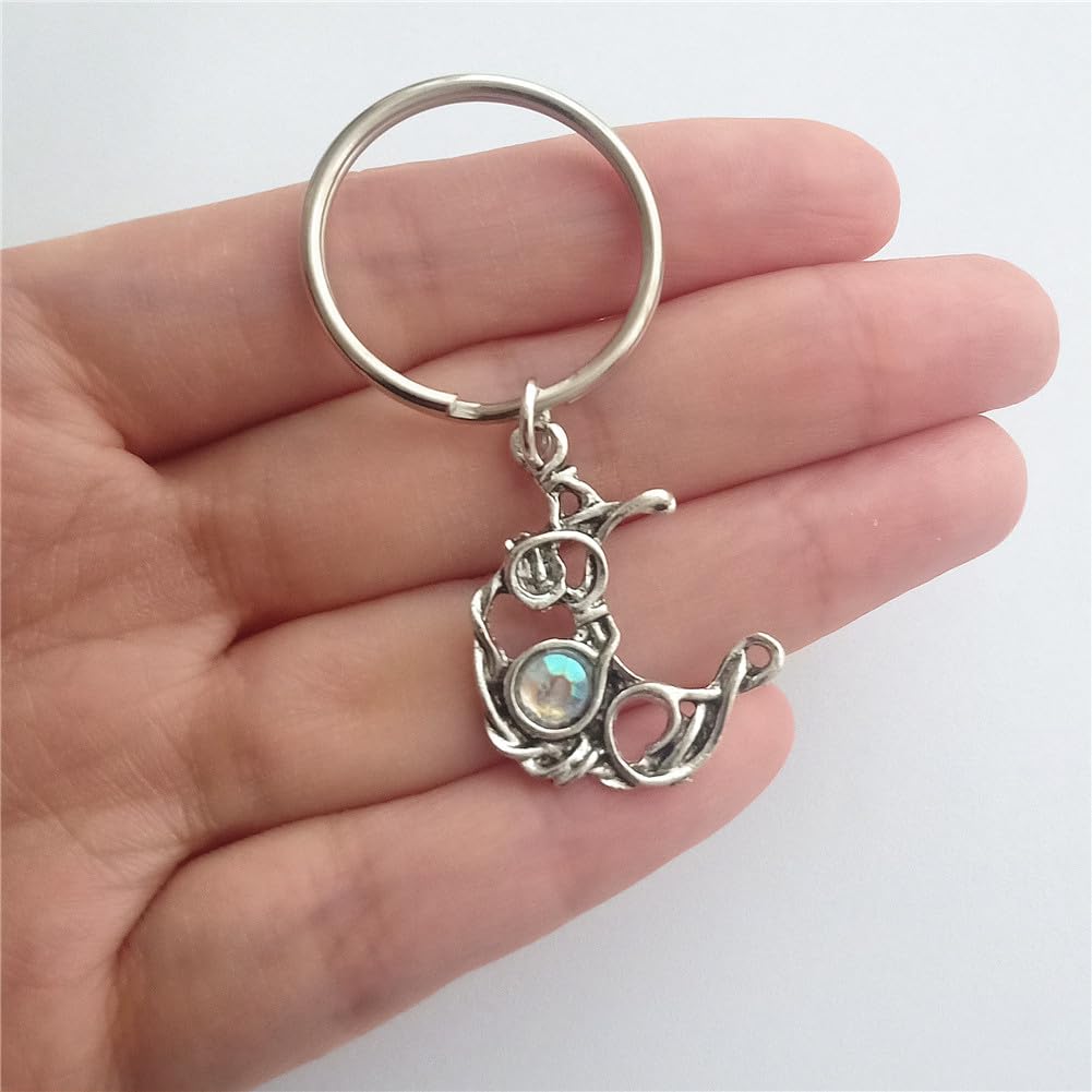 2pcs Sun and Moon Pendant Keychain Keyring for Nature Lover AETYWYEIN