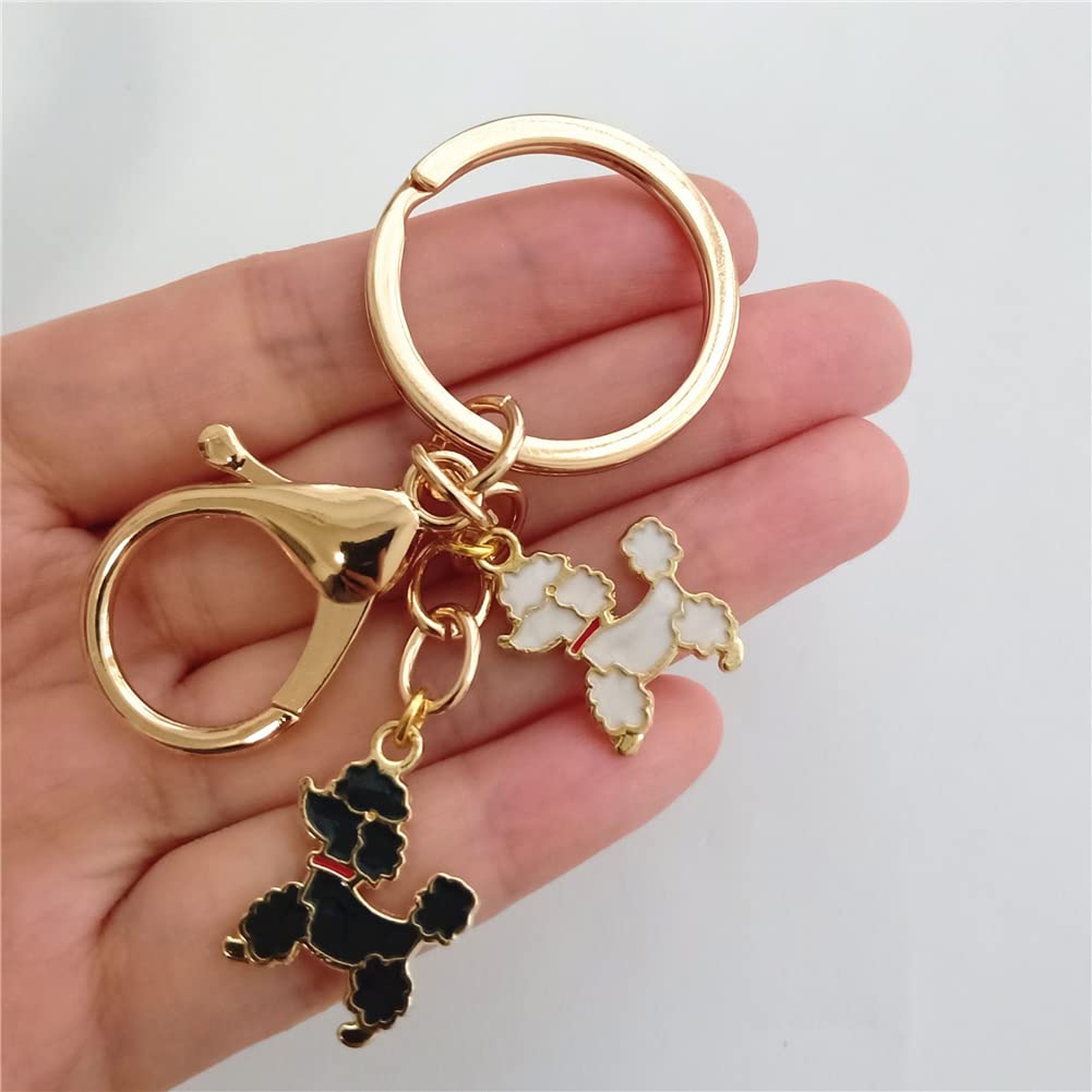 Cute Dog Keychain for Poodles Lover AETYWYEIN