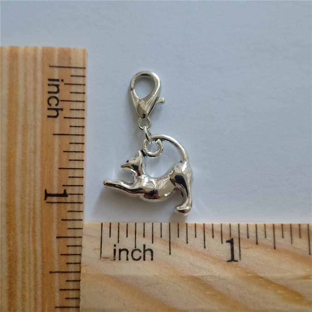 3 Pcs Very Cute Cat Clip on Charm, 3D Cat Zipper Pull AETYWYEIN