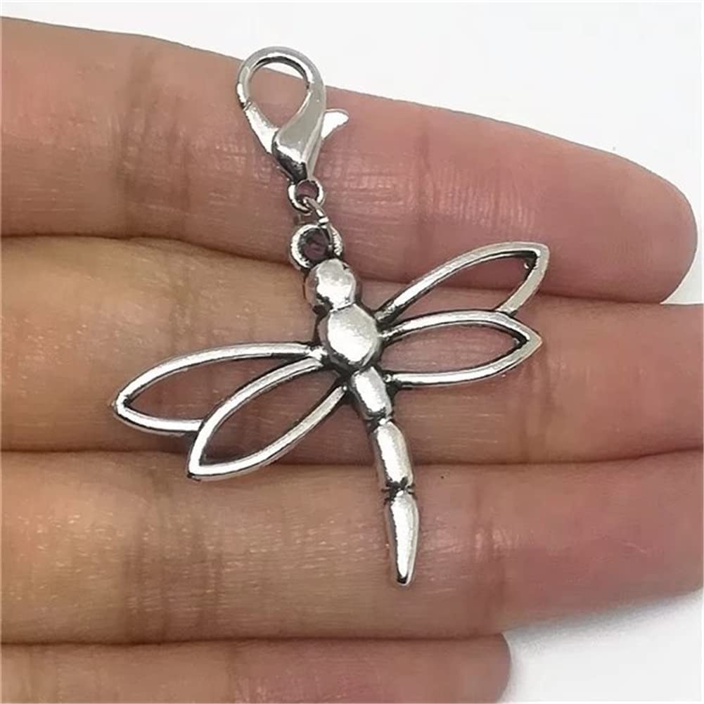 2pcs Dragonfly Clip on Charm, Dragonfly Zipper Pull, Insect Jewelry AETYWYEIN