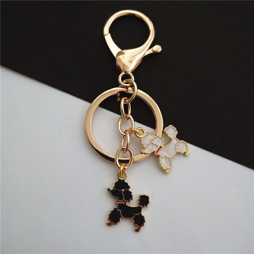 Cute Dog Keychain for Poodles Lover AETYWYEIN