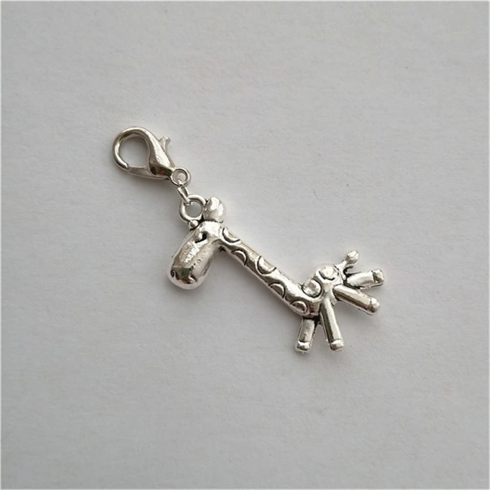 3 Pcs 3D Giraffe Charms with Lobster Clasp for DIY AETYWYEIN