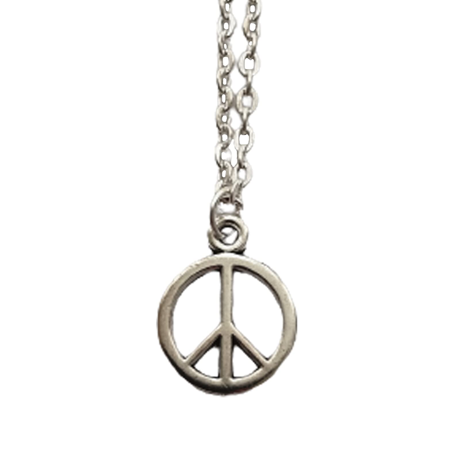 Peace Sign Pendant Necklace, Hippie Peace Necklace AETYWYEIN