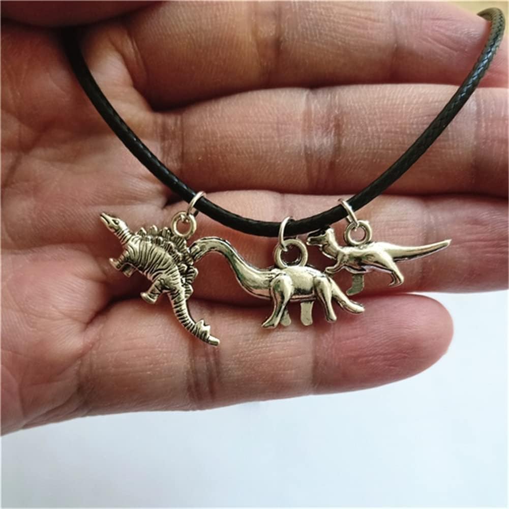 Dinosaur Charm Choker Necklace, Dino Lover AETYWYEIN