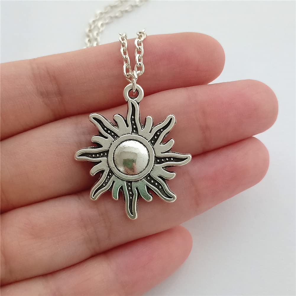 Boho Inspired Sun Necklace, Celestial Pendant AETYWYEIN