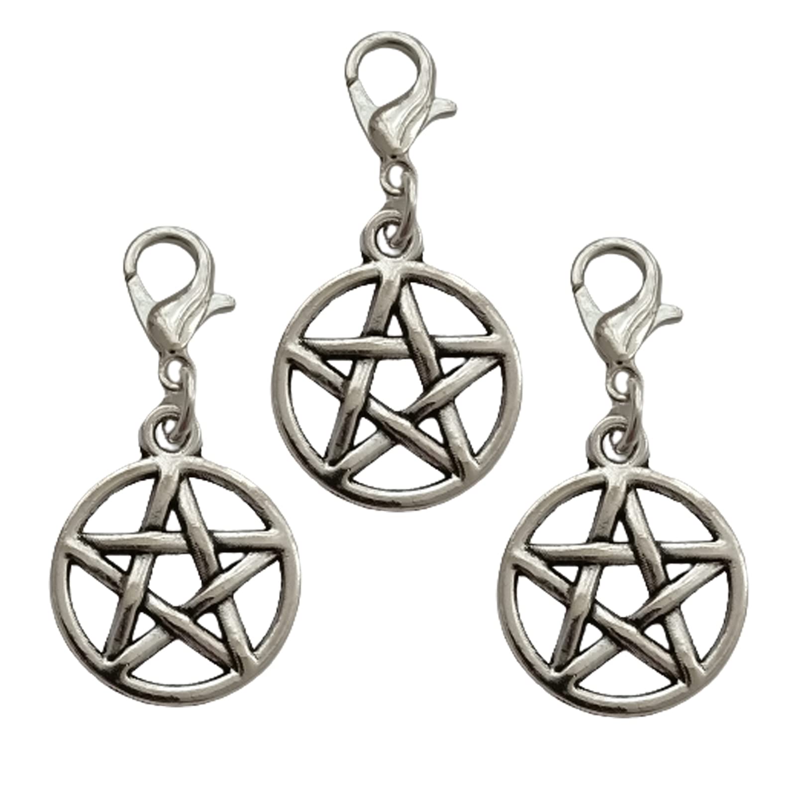 3pcs Creative Pentagram Jewelry, Star Clip on Charm AETYWYEIN