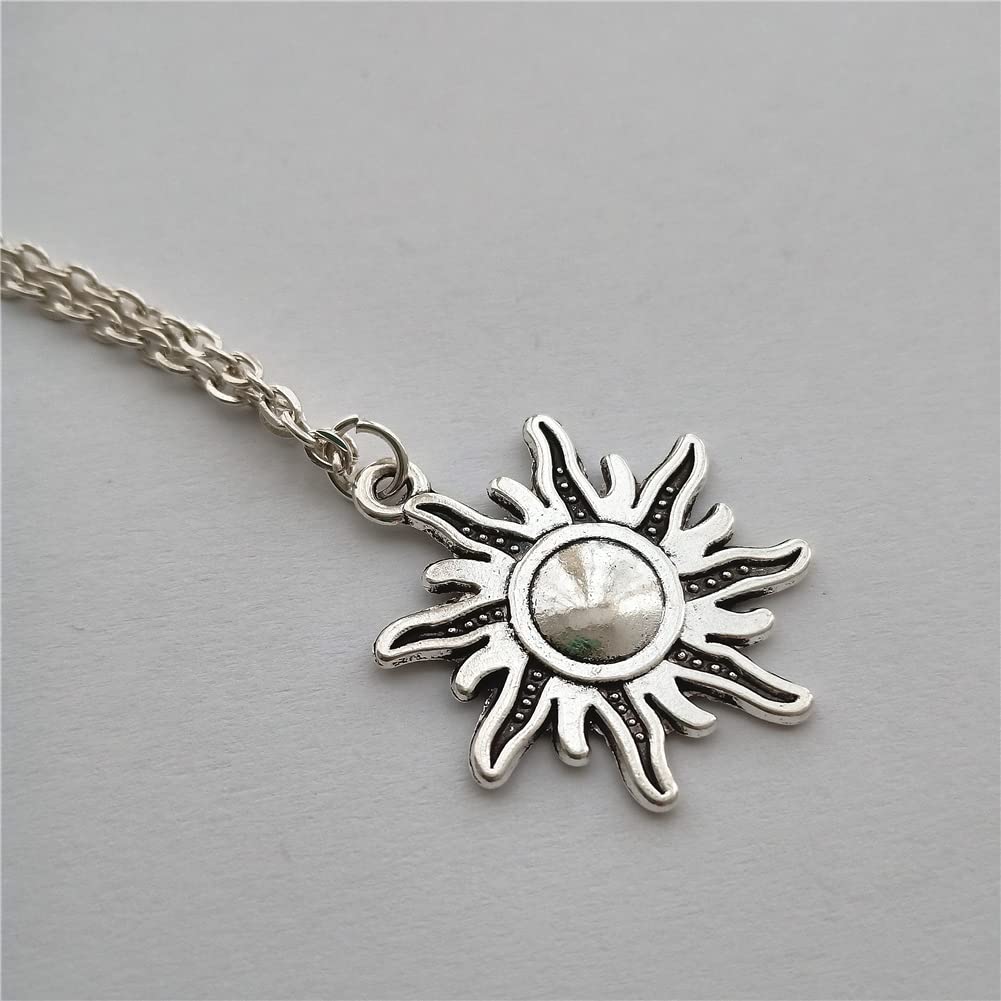 Boho Inspired Sun Necklace, Celestial Pendant AETYWYEIN